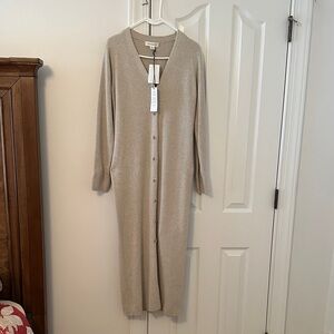 Treasure & Bond Beige Maxi Dress